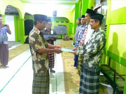 Serahterima jabatan pengurus masjid ar-Rahman dusun Badan