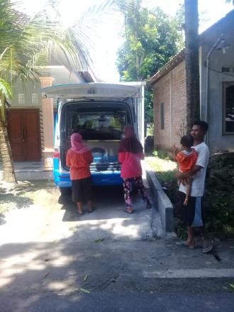Pajak keliling di dusun Jetis