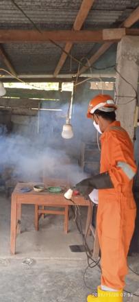 Foging di pedukuhan krapyak Wetan Warga yang terpapar Covid 19
