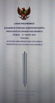 Peraturan Kalurahan No 10 Tahun 2020