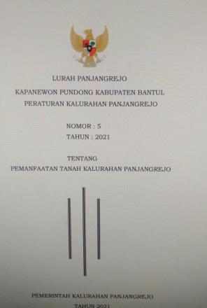 Peraturan Kalurahan No 5 Tahun 2021