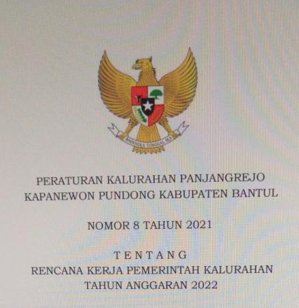 Peraturan Kalurahan No 8 Tahun 2021