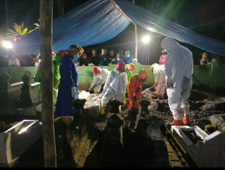 Pemakaman Secara Prokes warga Isoman Pedukuhan Badan
