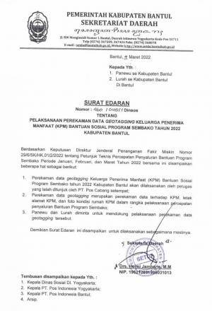 Penyelesaian Program Geotaging penerima BPNT Tunai