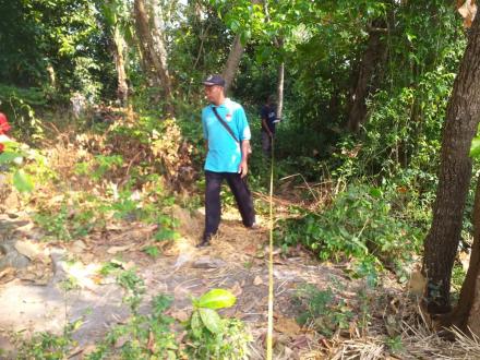 Pengukuran Persiapan Bangket Irigasi Dusun Jetis