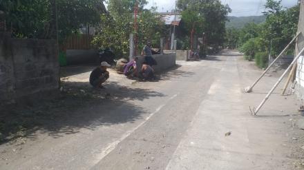 Pemasangan Lampu Krapyak Wetan