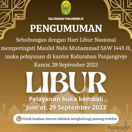 Pengumuman Libur