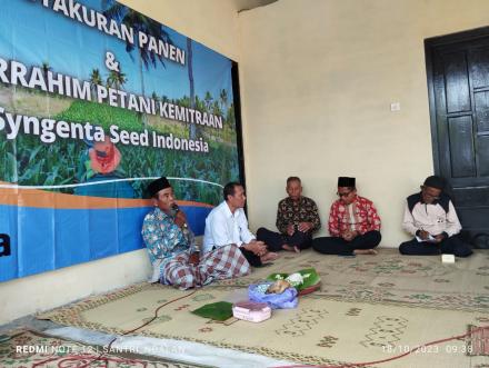 Tasyakuran Panen warga Tri tunggal