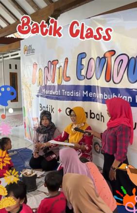 Membatik Bersama KB Kemuning Bekerjasama dengan Bantul Edutorism