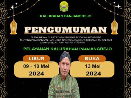 Pengumuman Libur & cuti bersama