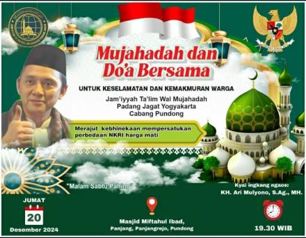 Mujahadah Padang Jagad di Msjid Miftakhul 'Ibad Panjang