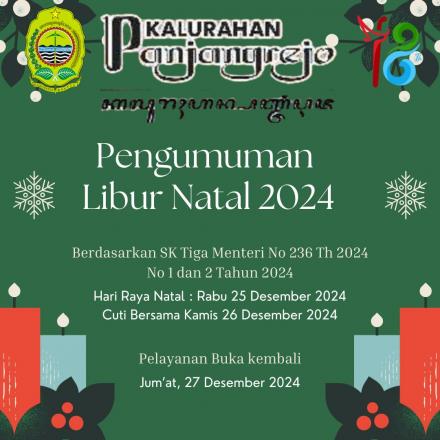 Jadwal Libur Pelayanan Kalurahan panjangrejo