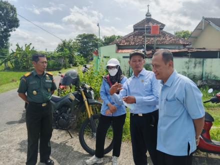 Survey Lokasi Terdampak Banjir di krapyak Kulon
