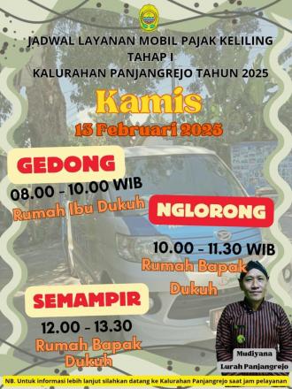 Perubahan Jadwal Pembayaran Pajak PBB.