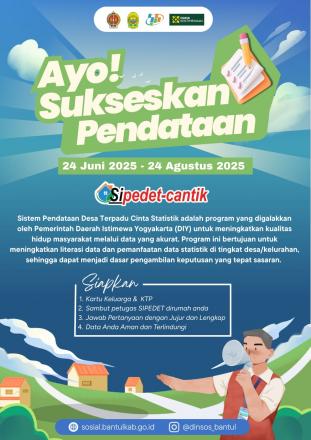 Sukseskan Pendataan Sipedet-Cantik