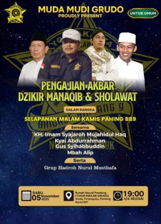 Hadiri dan Saksikan Pengajian Akbar Dzizkir Manaqib & Sholawat