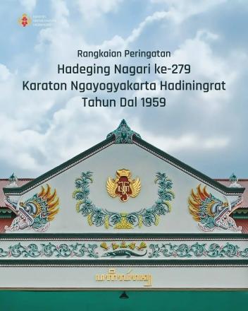 Selamat memperingati Hadeging Nagari ke-279 Karaton Ngayogyakarta Hadiningrat Tahun Dal 1959