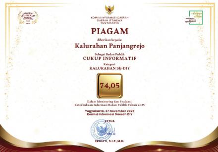 Piagam  Penghargaan KID