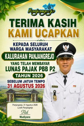 Apresiasi Padukuhan Semampir dan Gedong, Lunas PBB 100%